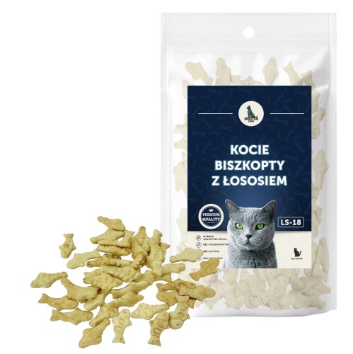 PRZYSMAK DLA KOTA KOCIE BISZKOPTY Z ŁOSOSIEM 40G MASTER DOG