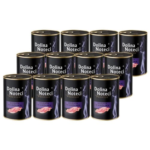 Dolina Noteci Premium dla kota bogata w królika 12 x 400 g