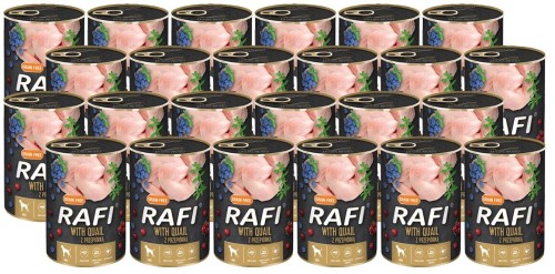 RAFI dla psa PRZEPIÓRKA Z BORÓWKĄ 400G X 24 PAKIET