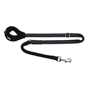 Smycz do biegania joggingu Z AMORTYZACJĄ 0,9-1,3m czarna TRIXIE