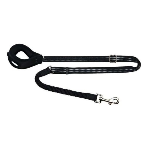 Smycz do biegania joggingu Z AMORTYZACJĄ 0,9-1,3m czarna TRIXIE