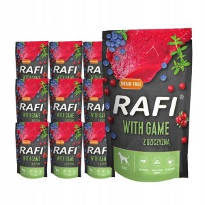 RAFI dla psa z dziczyzną saszetka zestaw 10 x 500 g