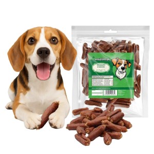 Przysmak dla psa MIĘKKIE KIEŁBASKI Z KACZKI 500g + 10% GRATIS