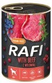 RAFI dla psa WOŁOWINA Z BORÓWKĄ 400G X 24 PAKIET 2