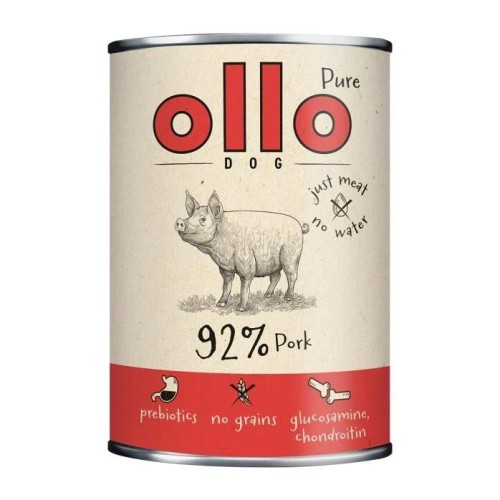 OLLO PURE WIEPRZOWINA PORK 400G KARMA MOKRA DLA PSÓW Z ALERGIĄ MONOBIAŁKOWA
