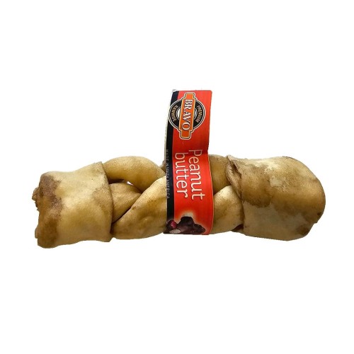 BRAVO Pleciony Patyk 15-17 cm/ 110 g masło orzechowe