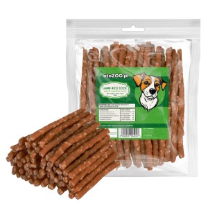 PRZYSMAKI DLA PSA MIĘKKIE PATYCZKI Z JAGNIĘCINĄ I RYŻEM 500G +10% GRATIS