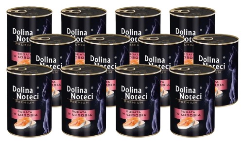 DOLINA NOTECI PREMIUM KOT ŁOSOŚ 400G x12