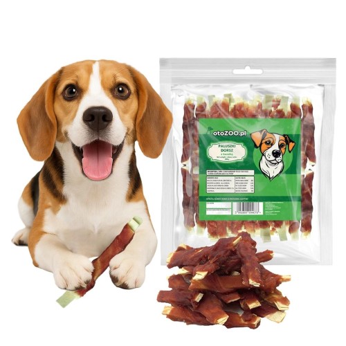 PALUSZKI DORSZ Z KACZKĄ PRZYSMAK DLA PSA TRENING 500G +10% GRATIS