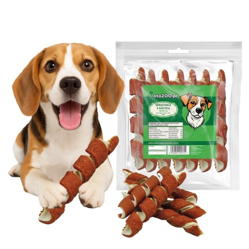 SPRĘŻYNKA Z KACZKĄ PRZYSMAK GRYZAK DLA PSA GRYZAK 500G + 10% GRATIS