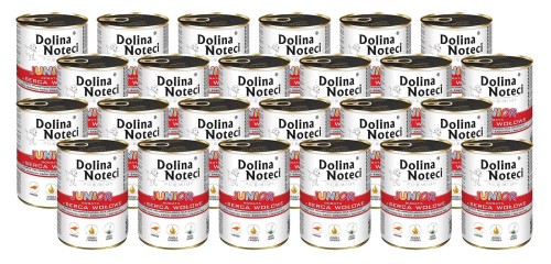 DOLINA NOTECI PREMIUM JUNIOR SERCA WOŁOWE 400G x24