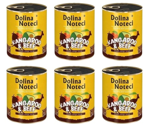 DOLINA NOTECI SUPERFOOD KANGUR WOŁOWINA 800G x6