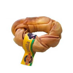 BRAVO Pleciony Donat 10 cm/ 85 g Wanilia