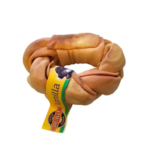 BRAVO Pleciony Donat 10 cm/ 85 g Wanilia