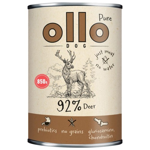 OLLO PURE JELEŃ 850G KARMA MOKRA DLA PSA