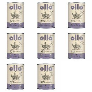 8x OLLO UMAMI KACZKA I INDYK 400G MOKRA KARMA DLA PSA