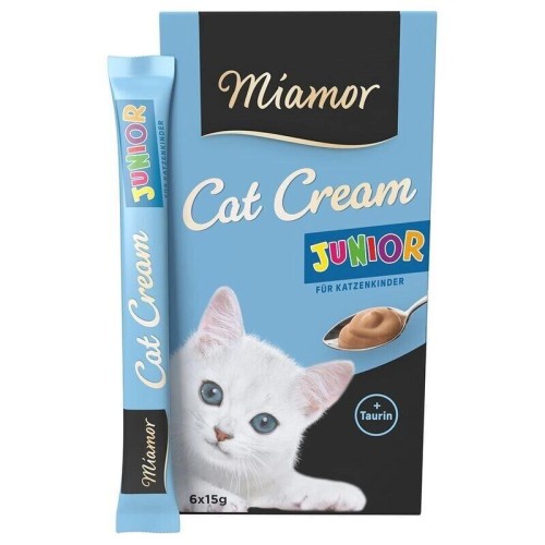 MIAMOR JUNIOR CREME PASTA MLECZNA Z TAURYNĄ przysmak dla kociąt 6X15G
