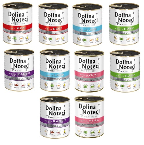 DOLINA NOTECI DLA PSA MIX SMAKÓW 10x 800g BEZ RYB I DROBIU