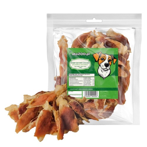 PRZYSMAKI DLA PSA SMAKOŁYKI UCHO KRÓLICZE Z KURCZAKIEM 1KG MEGA PAKA