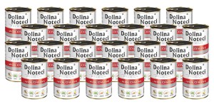 Mokra karma dla psa Dolina Noteci Premium bogata w wołowinę 24 x 400 g