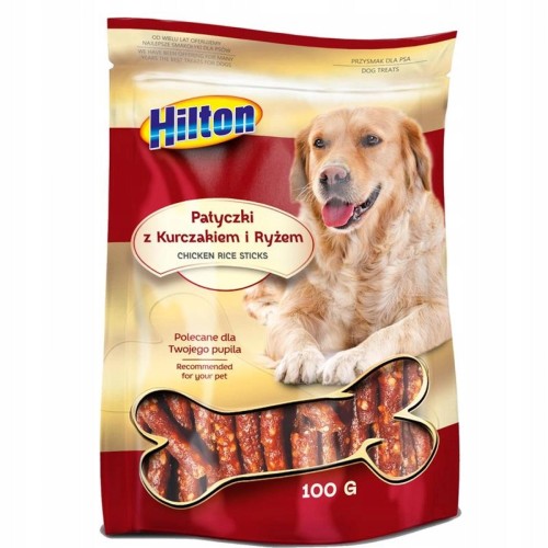 HILTON PATYCZKI Z KURCZAKIEM I RYŻEM 100G DLA PSA