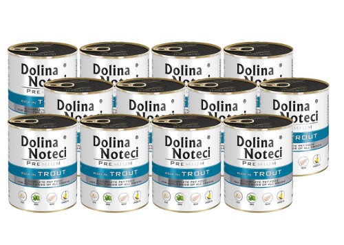 DOLINA NOTECI PREMIUM BOGATA W PSTRĄGA 800g x12