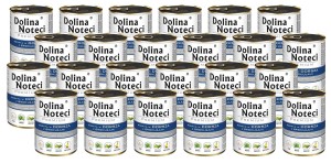 Mokra karma dla psa Dolina Noteci Premium bogata w dorsza 24 x 400 g
