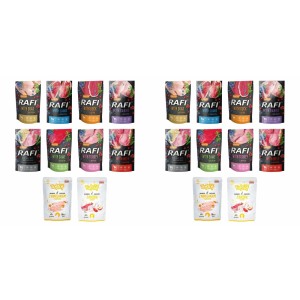 Mokra karma dla psa RAFI MIX SMAKÓW 20x500g
