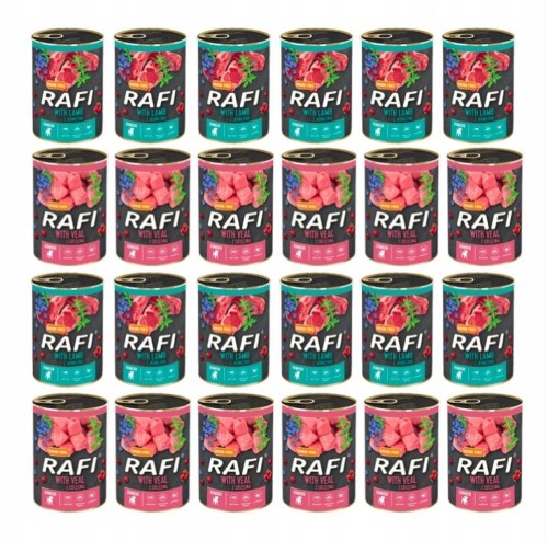 RAFI DOLINA NOTECI JUNIOR KARMA DLA PSA MIX 24X400G PUSZKA