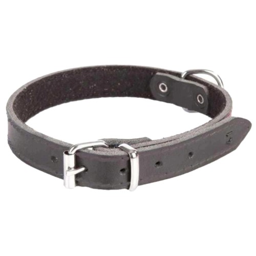 Obroża dla psa skórzana czarna Dingo r. M 30-36cm szer. 1,6cm