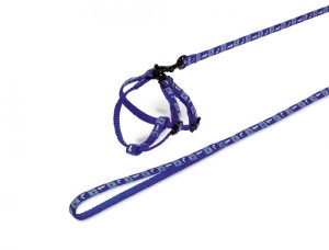 NOBBY SZELKI + SMYCZ DLA KRÓLIKA niebieskie ZESTAW