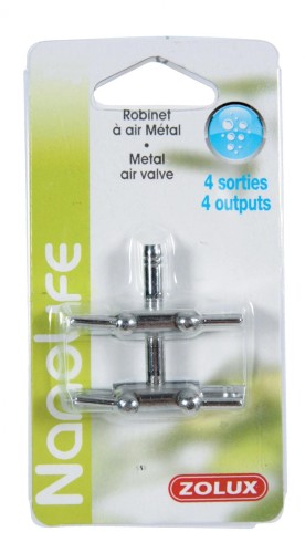 ZOLUX Zawór precyzyjny metalowy 4 wyjścia