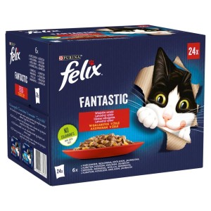 Karma FELIX saszetki mix smaków 24x85g