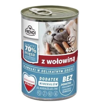FRENDI Mokra karma dla kota WOŁOWINA 400g