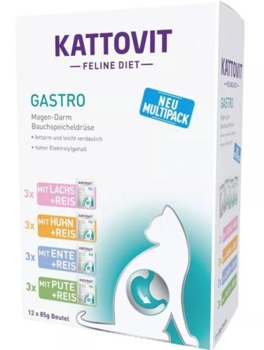 Kattovit GASTRO saszetki 12x 85g Mix smaków