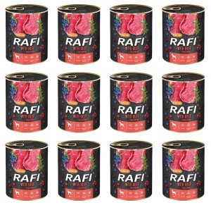 KARMA DLA PSÓW RAFI WOŁOWINA 800G x12