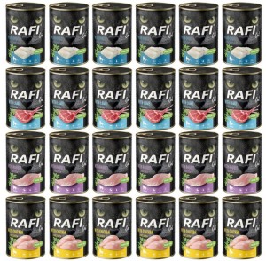 RAFI CAT Mokra karma dla kota MIX SMAKÓW 24x400g