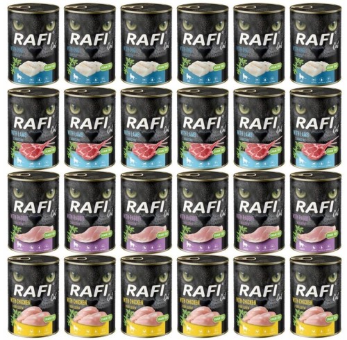 RAFI CAT Mokra karma dla kota MIX SMAKÓW 24x400g