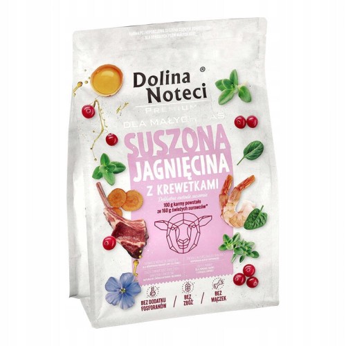Sucha karma Dolina Noteci jagnięcina 3 kg MAŁA RASA