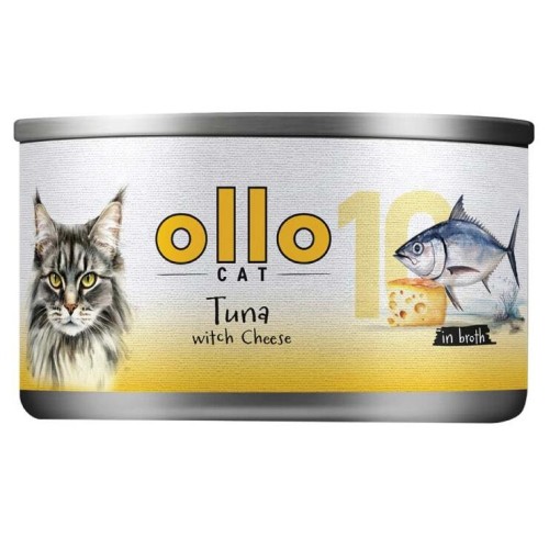 Mokra karma dla kota Ollo Cat Tuńczyk z Serem 70g nr 10