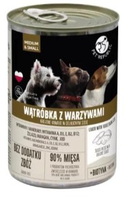 Mokra Karma Dla Psów PetRepublic Wątróbka Kawałki W Sosie 400g