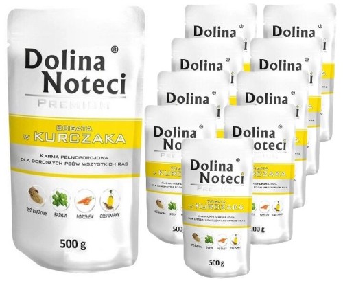 DOLINA NOTECI PREMIUM BOGATA W KURCZAKA 500g x10