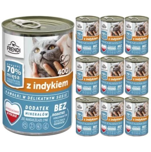 FRENDI Mokra karma dla kota INDYK 10x400g