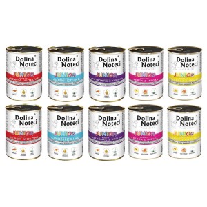 Dolina Noteci JUNIOR Mix smaków dla psa 10x 400g