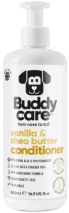 Odżywka do sierści dla psa wanilia masło shea aloes B5 Buddycare 500g