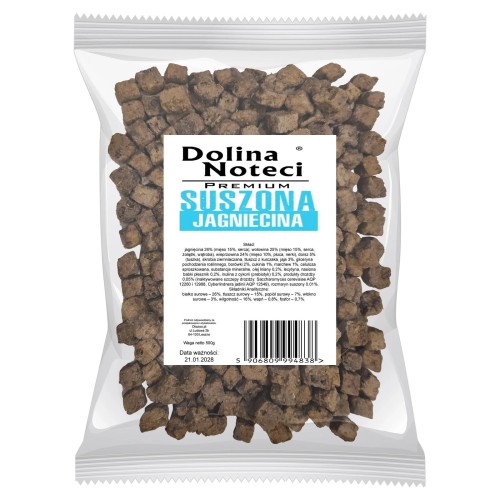 DOLINA NOTECI SUSZONA KARMA DLA PSA JAGNIĘCINA 500g