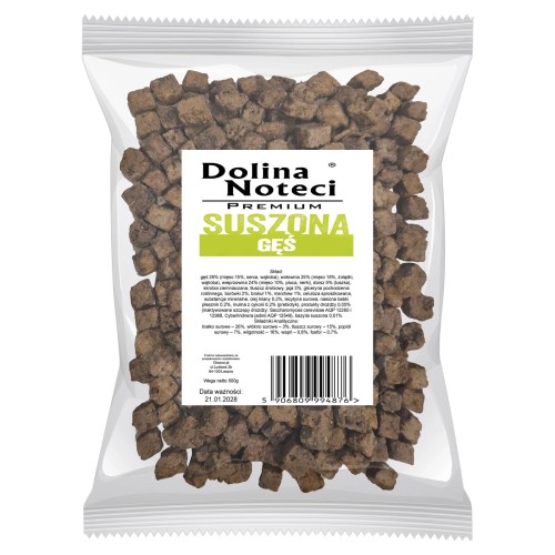 DOLINA NOTECI SUSZONA KARMA DLA PSA GĘŚ 500g