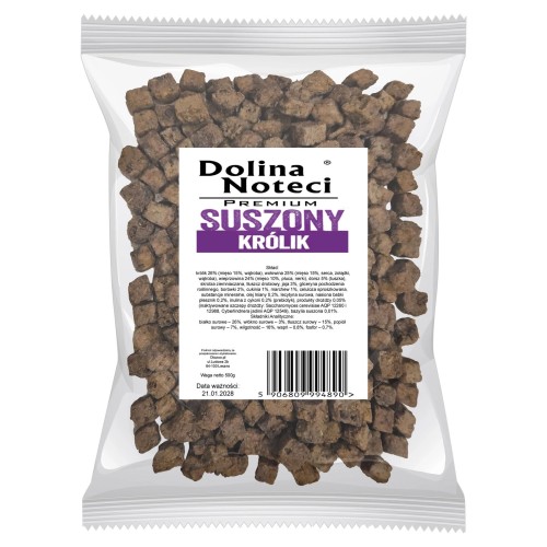 DOLINA NOTECI SUSZONA KARMA DLA PSA KRÓLIK 500G