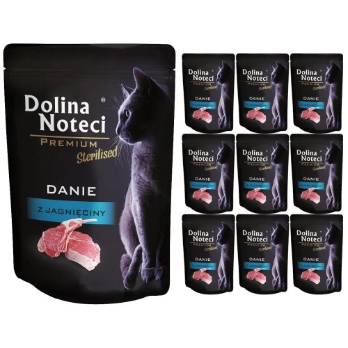 Dolina Noteci Premium dla kotów sterylizowanych danie z jagnięciny 10x 85 g