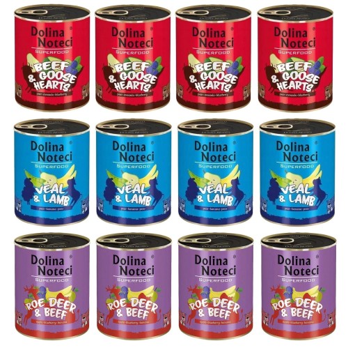 Mokra karma dla psa Dolina Noteci Superfood Mix 12 x 800g